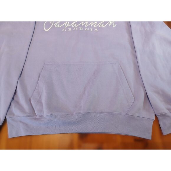 Embroidered Savannah L Hoodie Surf Co Lavender Purple GA Charm Travel Pullover - Picture 3 of 8